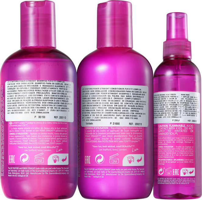 Kit Lee Stafford Poker Straight Cleansing & Protection (3 Produtos)