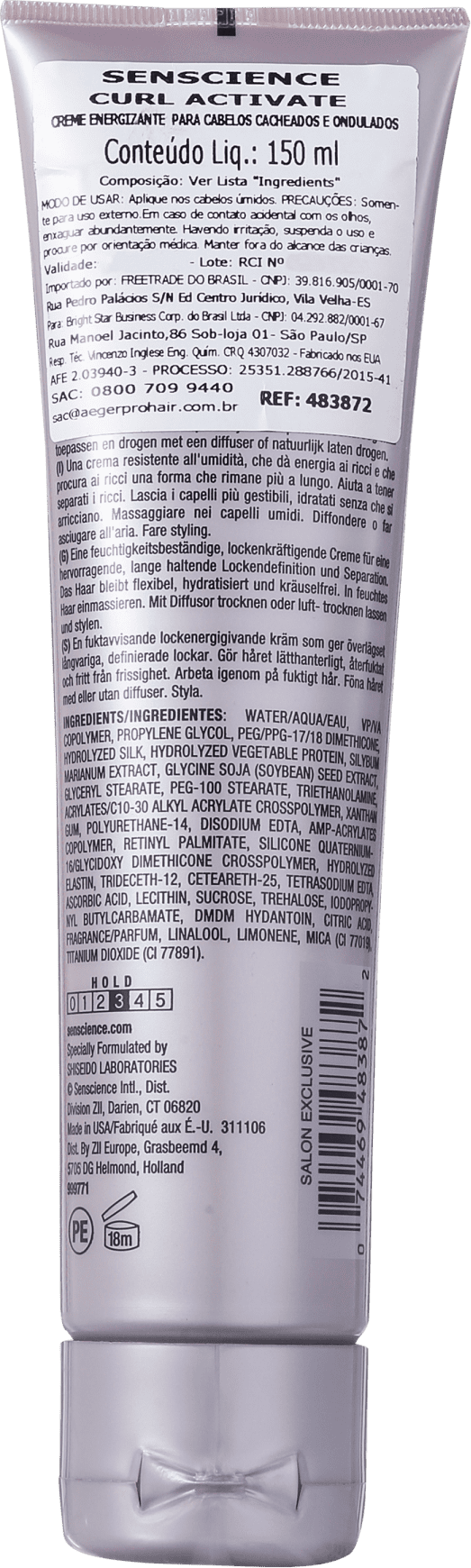 Senscience Curl Activating Energizing - Creme Ativador de Cachos 150ml