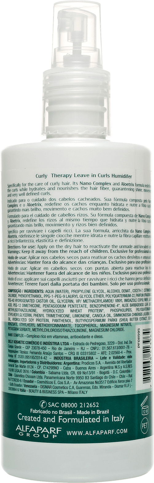 Yellow Curly Therapy Curls Humidifier - Leave-in 250ml