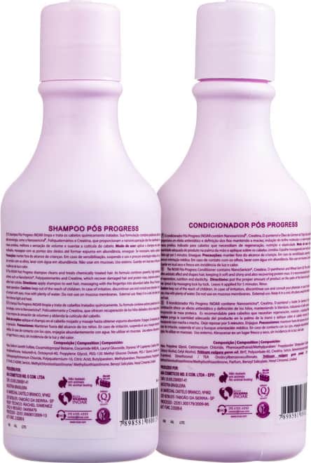 Kit Pós Progress (Shampoo e Condicionador) 250ml