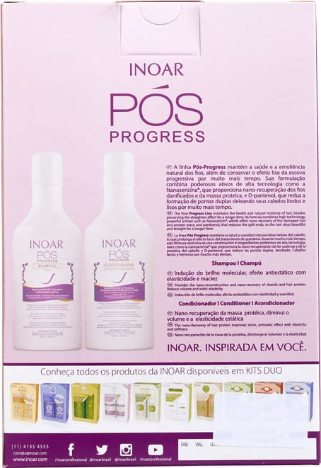 Kit Pós Progress (Shampoo e Condicionador) 250ml