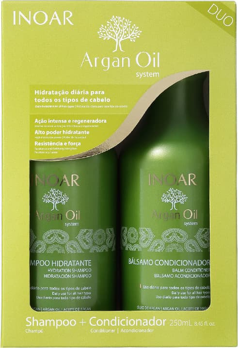 Kit Inoar Argan Oil System (2 Produtos)