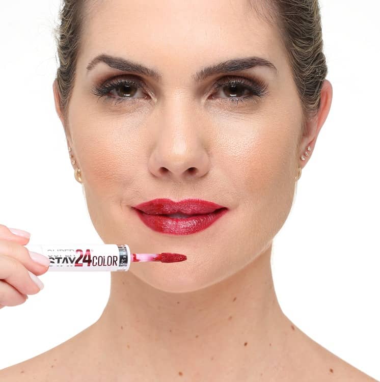 Maybelline SuperStay 24 Color 25 Keep Up The Flame - Batom Líquido Cremoso 2,3ml