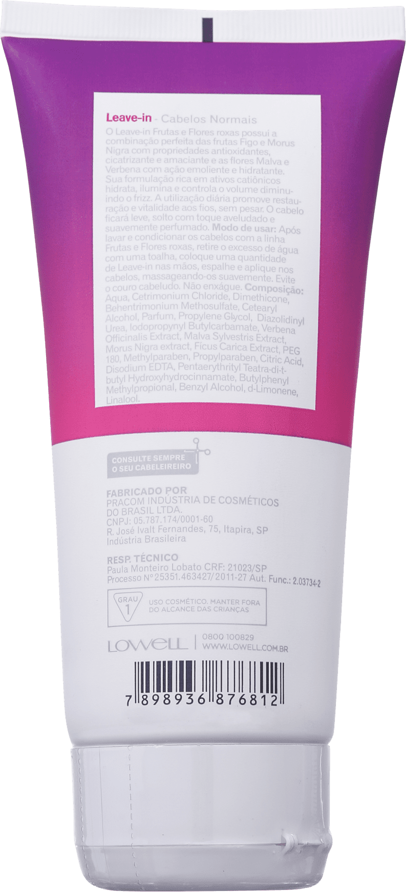 Lowell Frutas & Flores Roxas - Leave-in 180ml