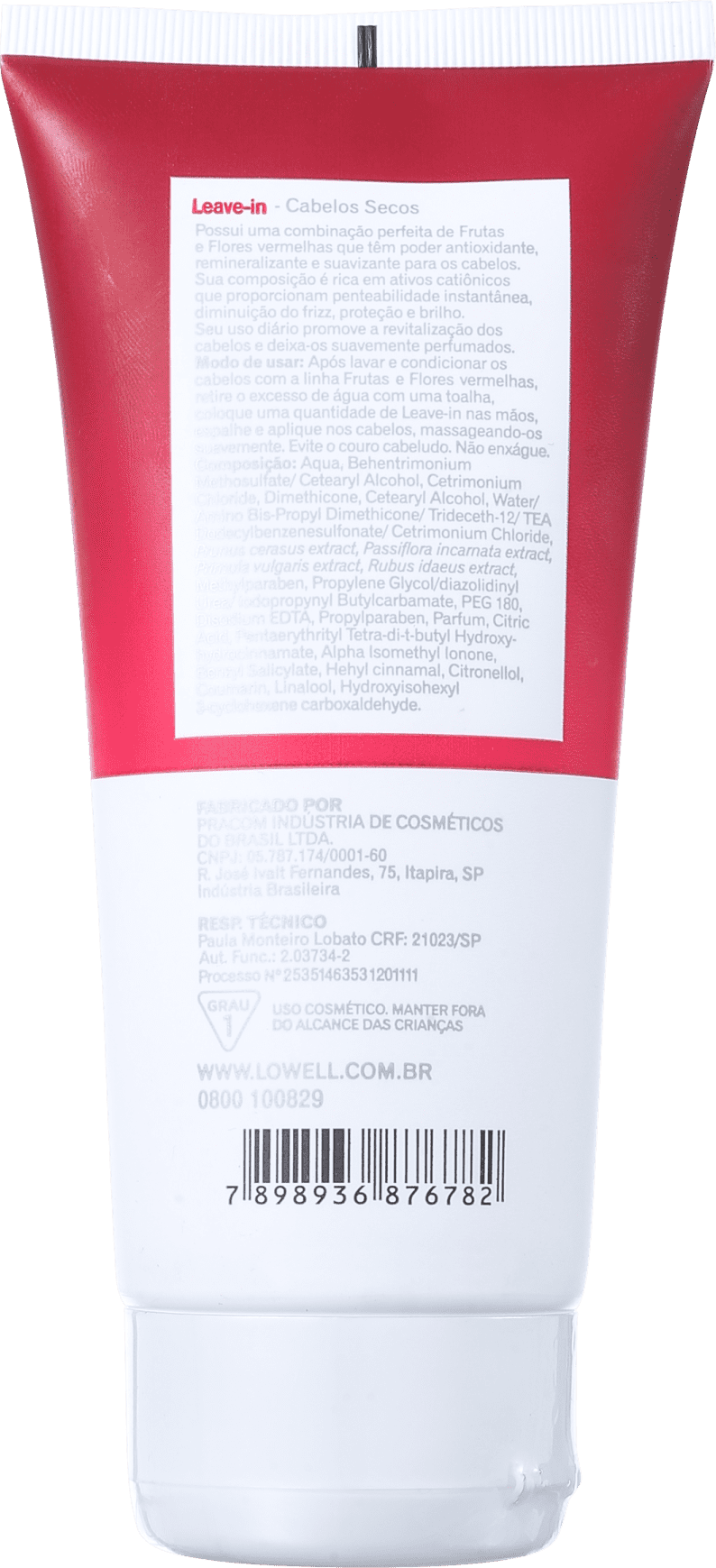 Lowell Frutas & Flores Vermelhas - Leave-in 180ml
