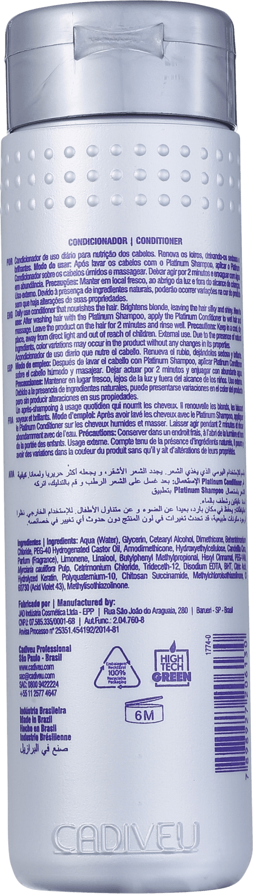Cadiveu Professional Platinum - Condicionador 250ml
