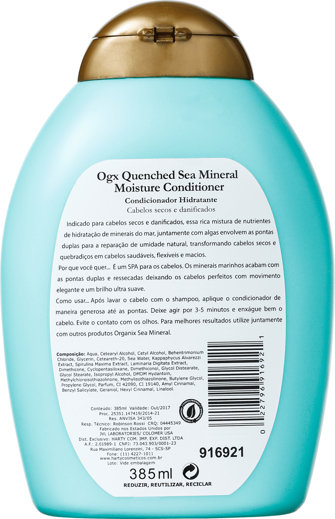 Organix Sea Mineral Moisture Conditioner - Condicionador 385ml
