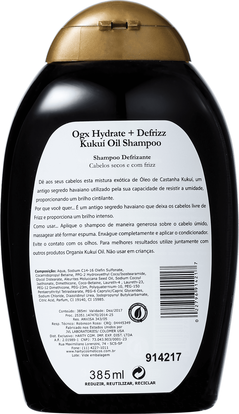Organix Kukuí Oil - Shampoo sem Sulfato 385ml