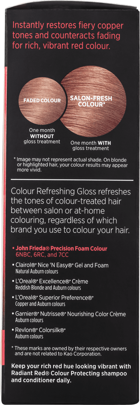 John Frieda Colour Refreshing Gloss For Warm Reds - Sérum Tonalizante 177ml