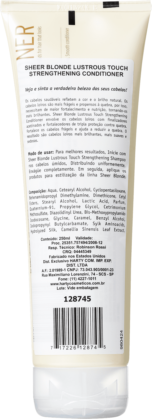 John Frieda Sheer Blonde Lustrous Touch Strengthening - Condicionador 250ml