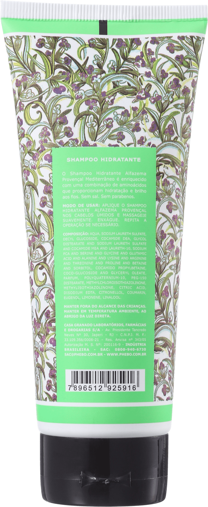 Phebo Mediterrâneo Alfazema Provençal - Shampoo 200ml