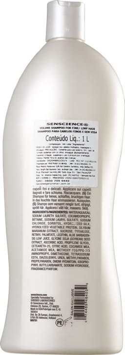 Senscience Volume - Shampoo 1000ml