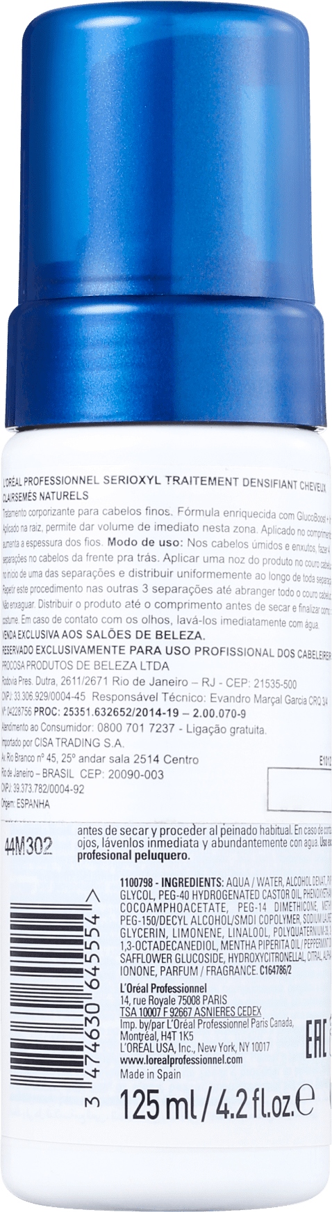 L'Oréal Professionnel SerioXYL GlucoBoost + Incell - Mousse Volumadora 125ml