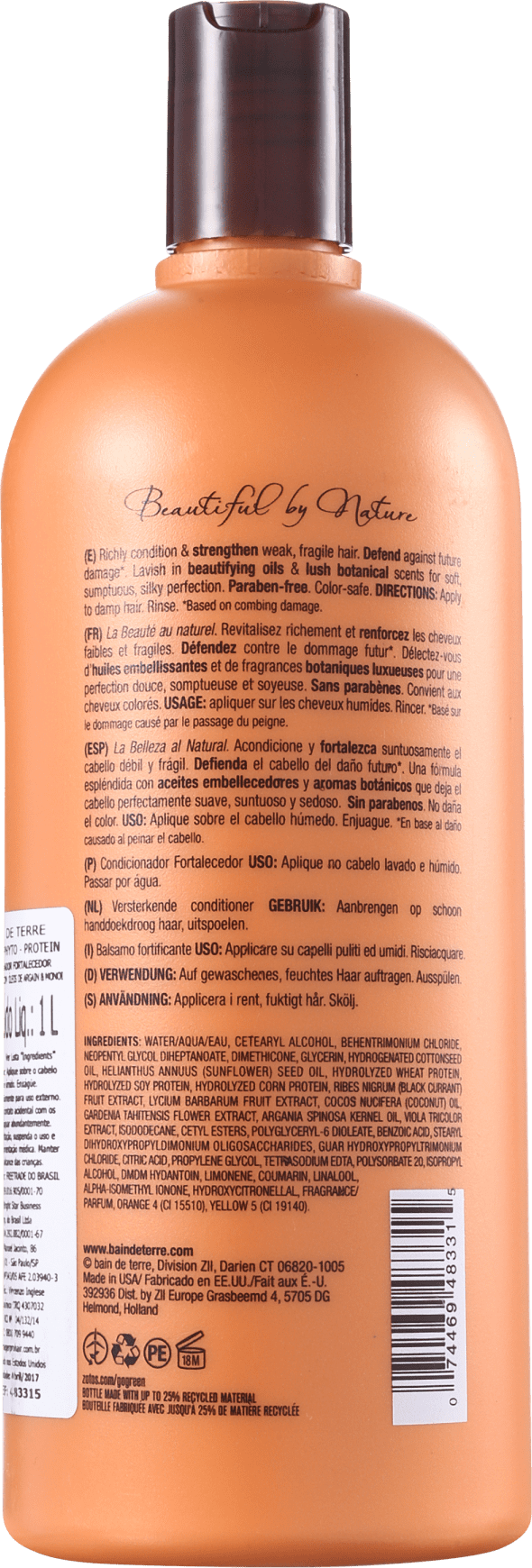 Bain de Terre Keratin Phyto-Protein Strengthening - Condicionador 1000ml