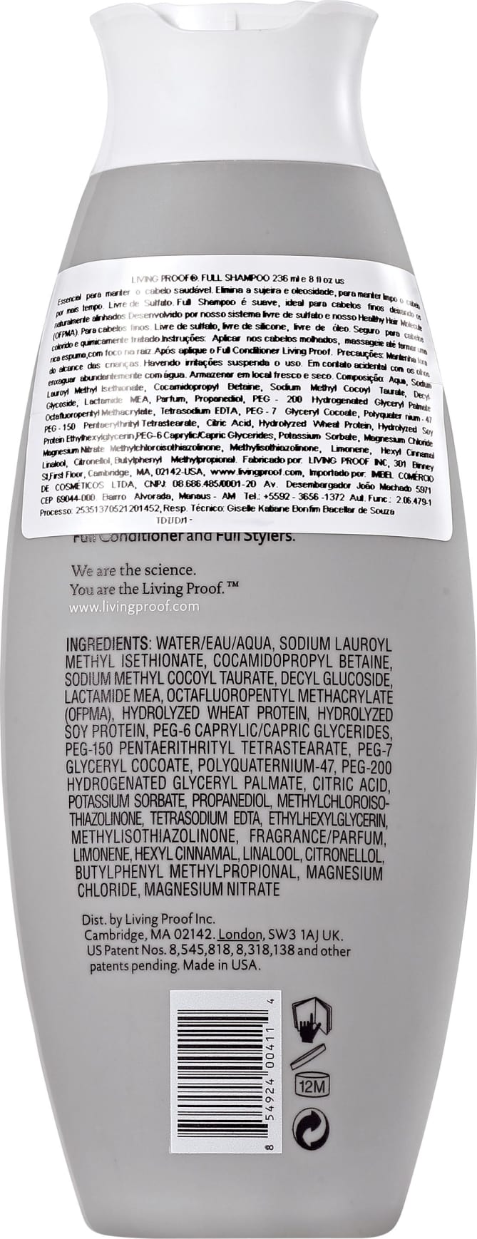 Living Proof Full - Shampoo sem Sulfato 236ml