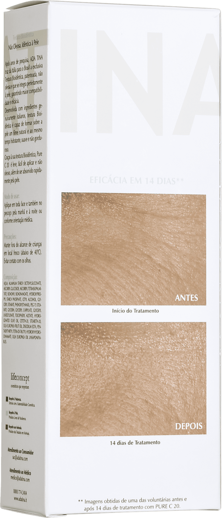 Ada Tina Pure C 20 - Emulsão Anti-Idade Concentrada 30ml