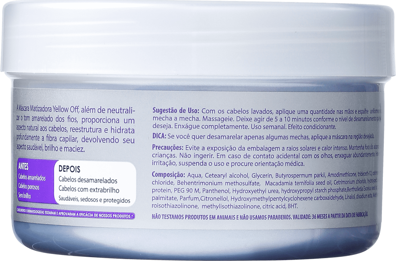 Yenzah Yellow Off - Máscara Matizadora 500g