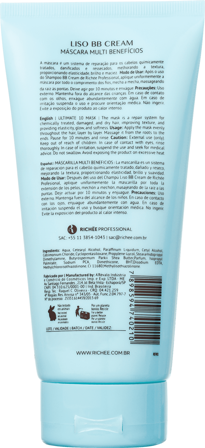 Richée Professional BB Cream - Máscara Capilar 150g