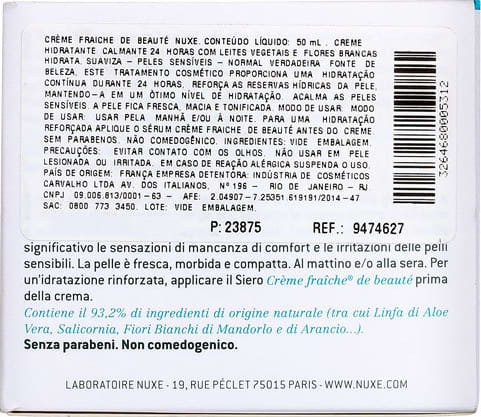 Nuxe Crème Fraîche De Beauté - Hidratante Facial 50ml