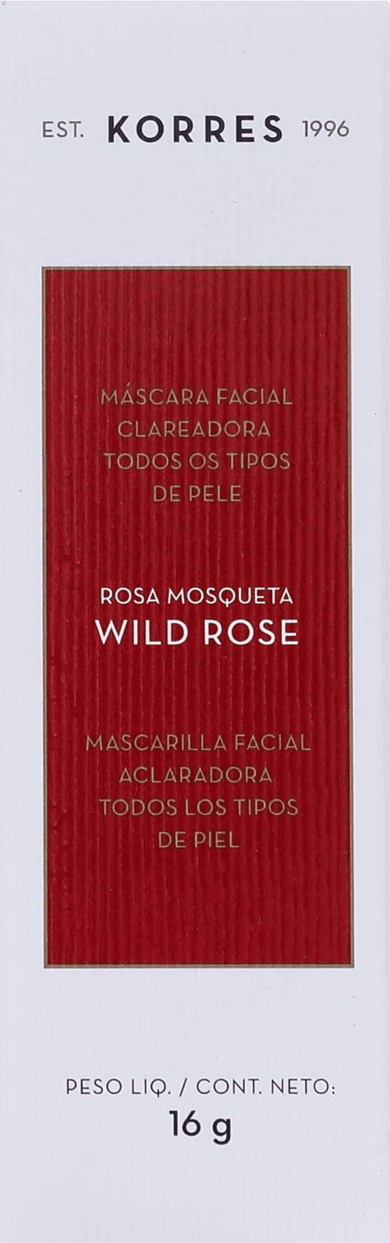 Korres Wild Rose - Máscara Clareadora 16g