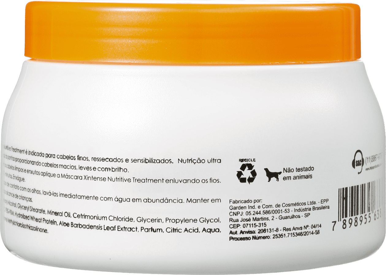 Felps Profissional XIntense Nutritive Treatment - Máscara de Nutrição 500g