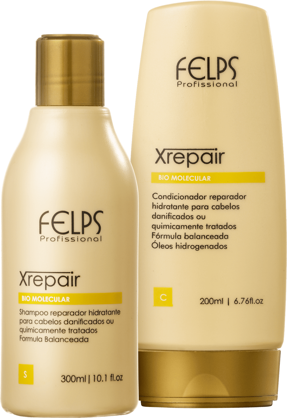 Kit Felps Profissional XRepair Bio Molecular Duo (2 Produtos)