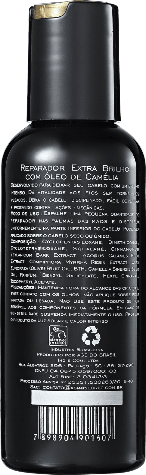 Asian Secret Reparador Extra Brilho - Óleo Capilar 120ml