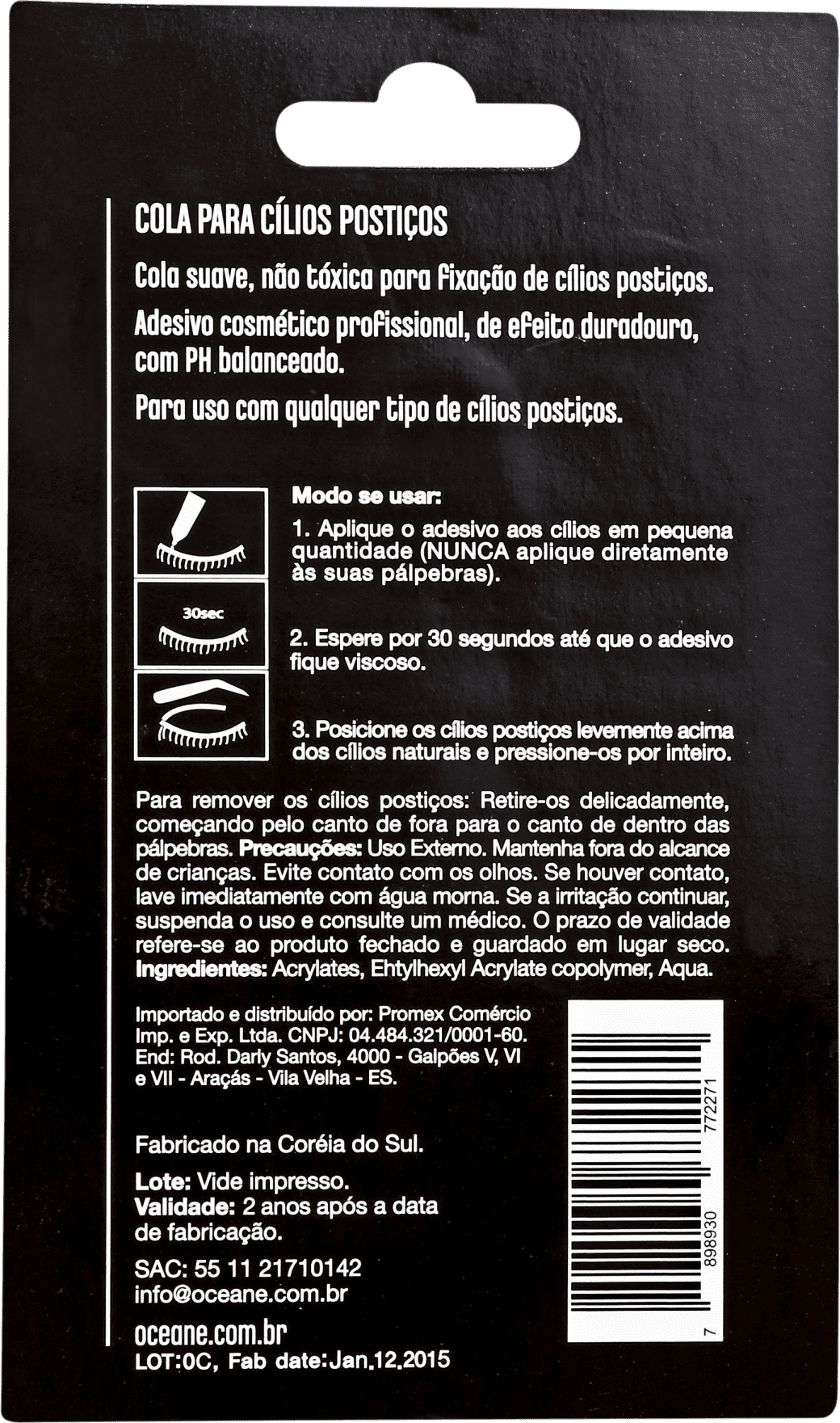 Glamourise My Eyes - Cola para Cílios 7g