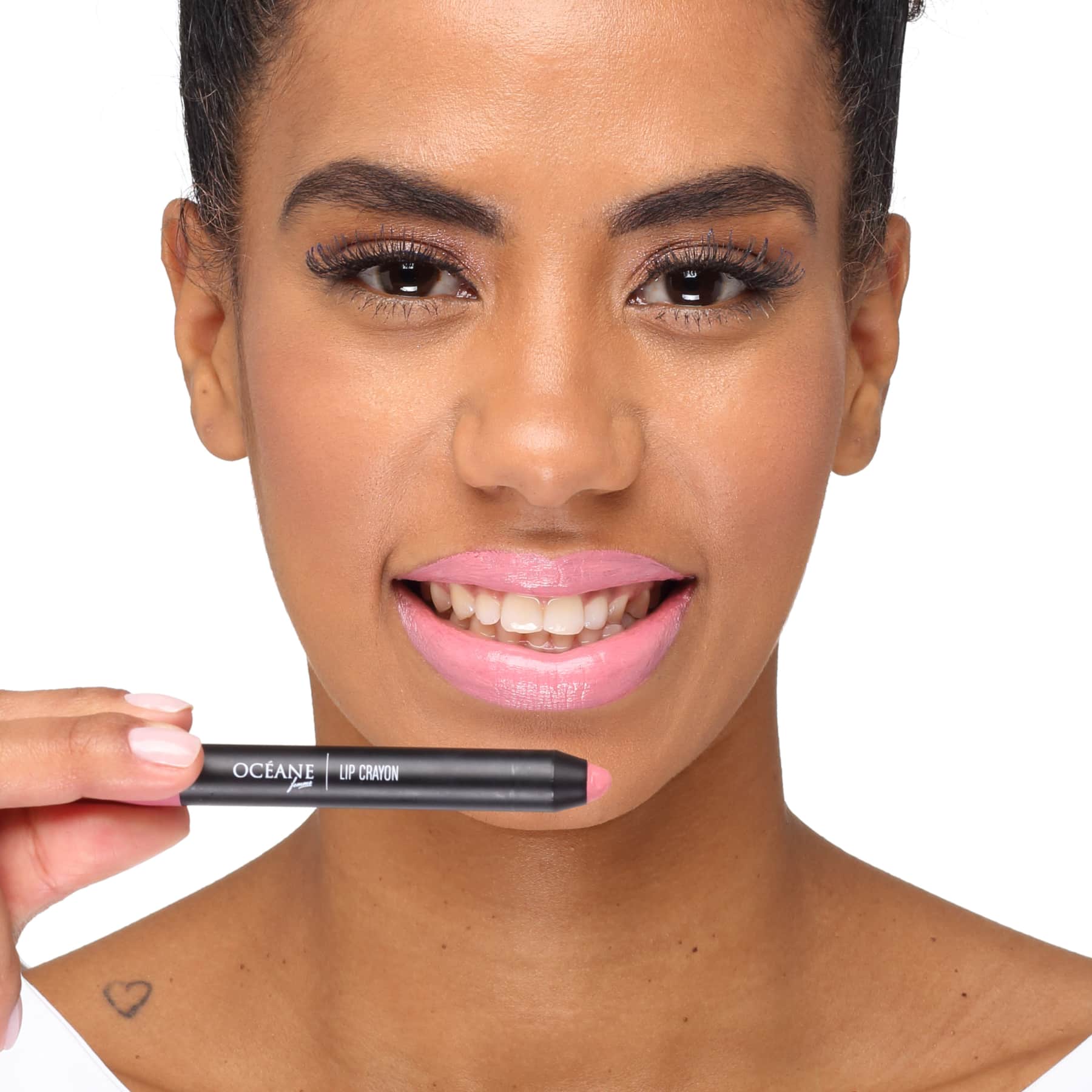 Océane Lip Crayon Colour My Lips Matte Pink - Batom Matte 3g