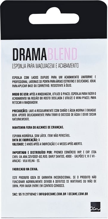 Océane Drama Blend - Esponja para Base e Corretivo