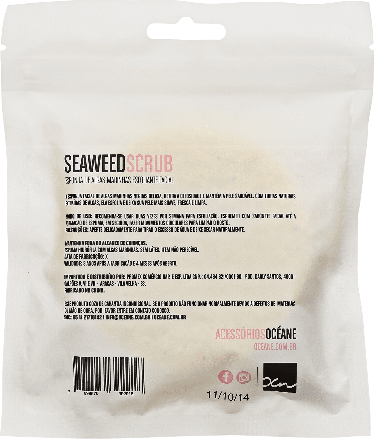 Océane SeaWeed Scrub - Esponja Facial