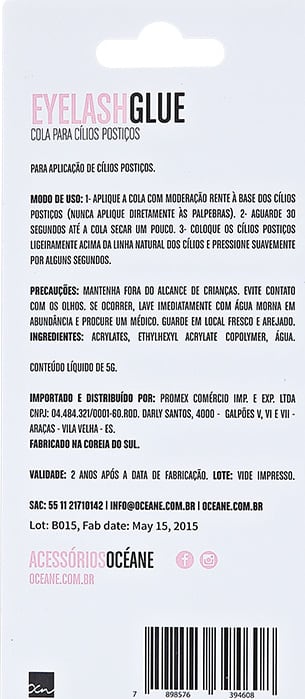 Océane Eyelash Glue - Cola para Cílios 5g