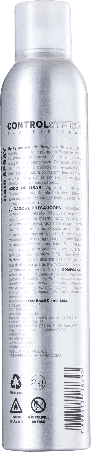 Control System Vibrant - Spray Fixador 400ml