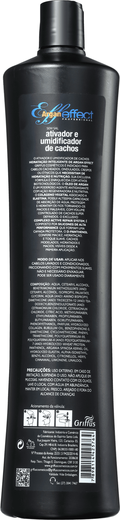 Griffus Argan Effect - Ativador de Cachos 1000ml