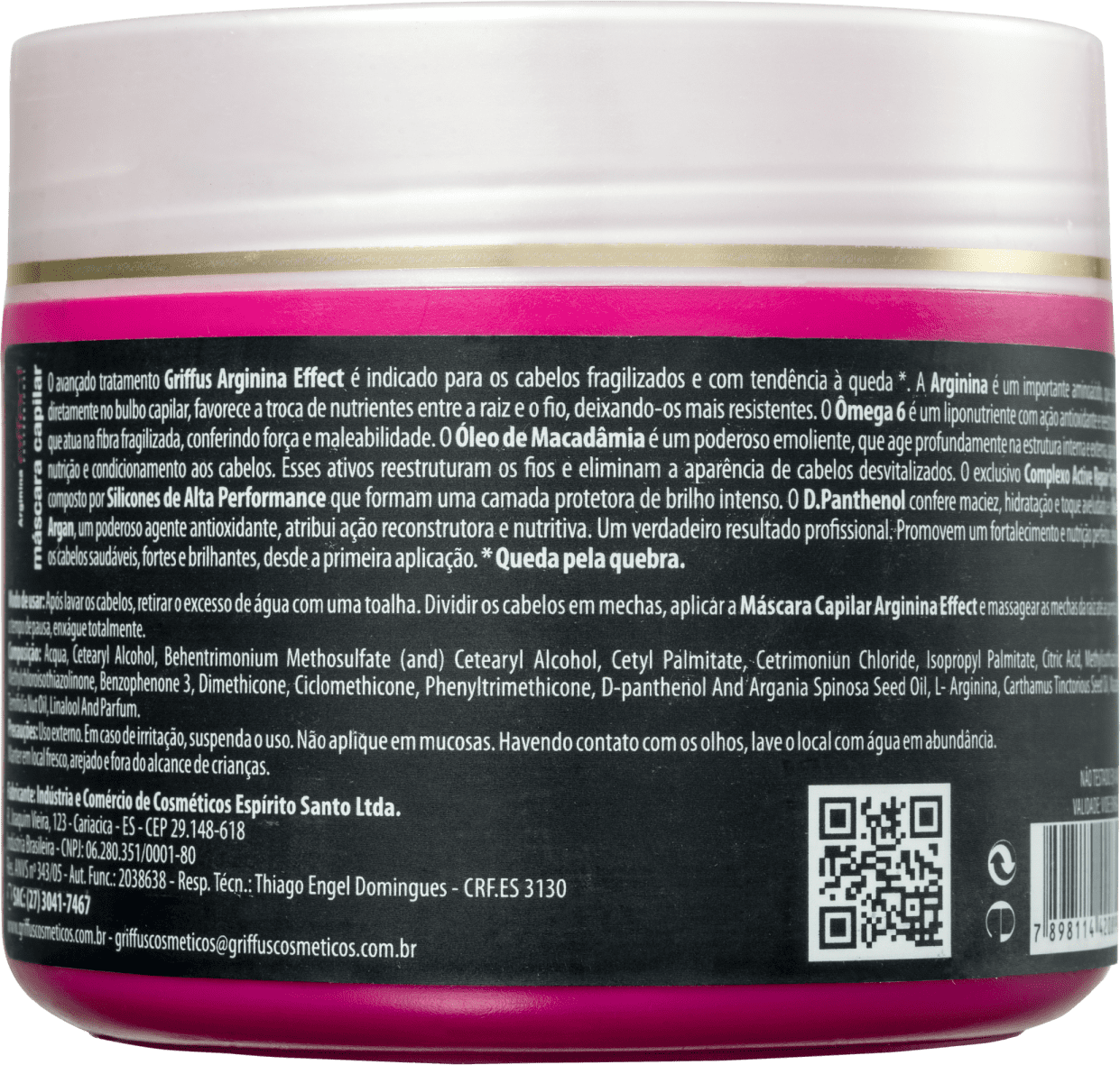 Griffus Arginina Effect - Máscara Capilar 500g