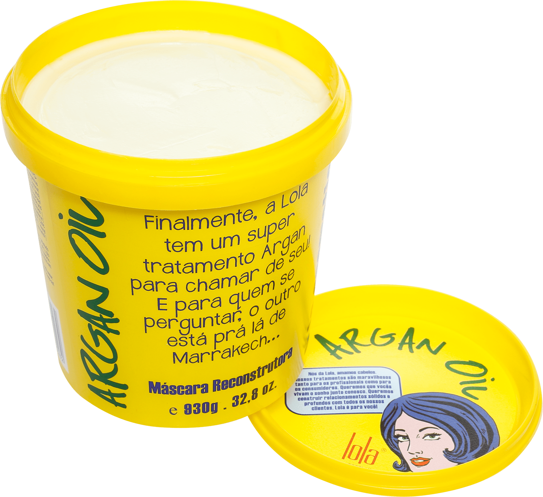 Lola Cosmetics Argan Oil - Máscara de Reconstrução 930g