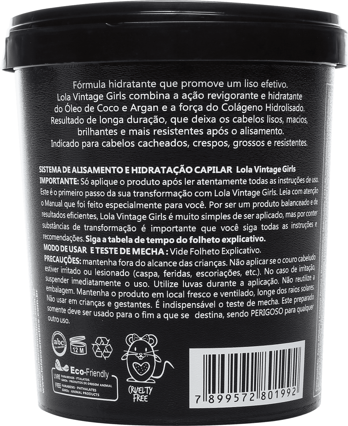 Lola Cosmetics Vintage Girls - Creme Alisante 850g