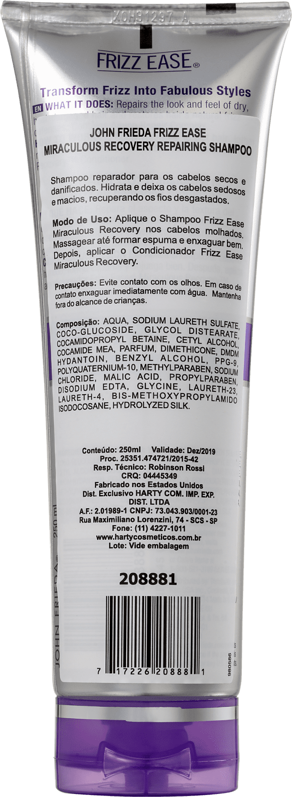John Frieda Frizz-Ease Miraculous Recovery - Shampoo 250ml