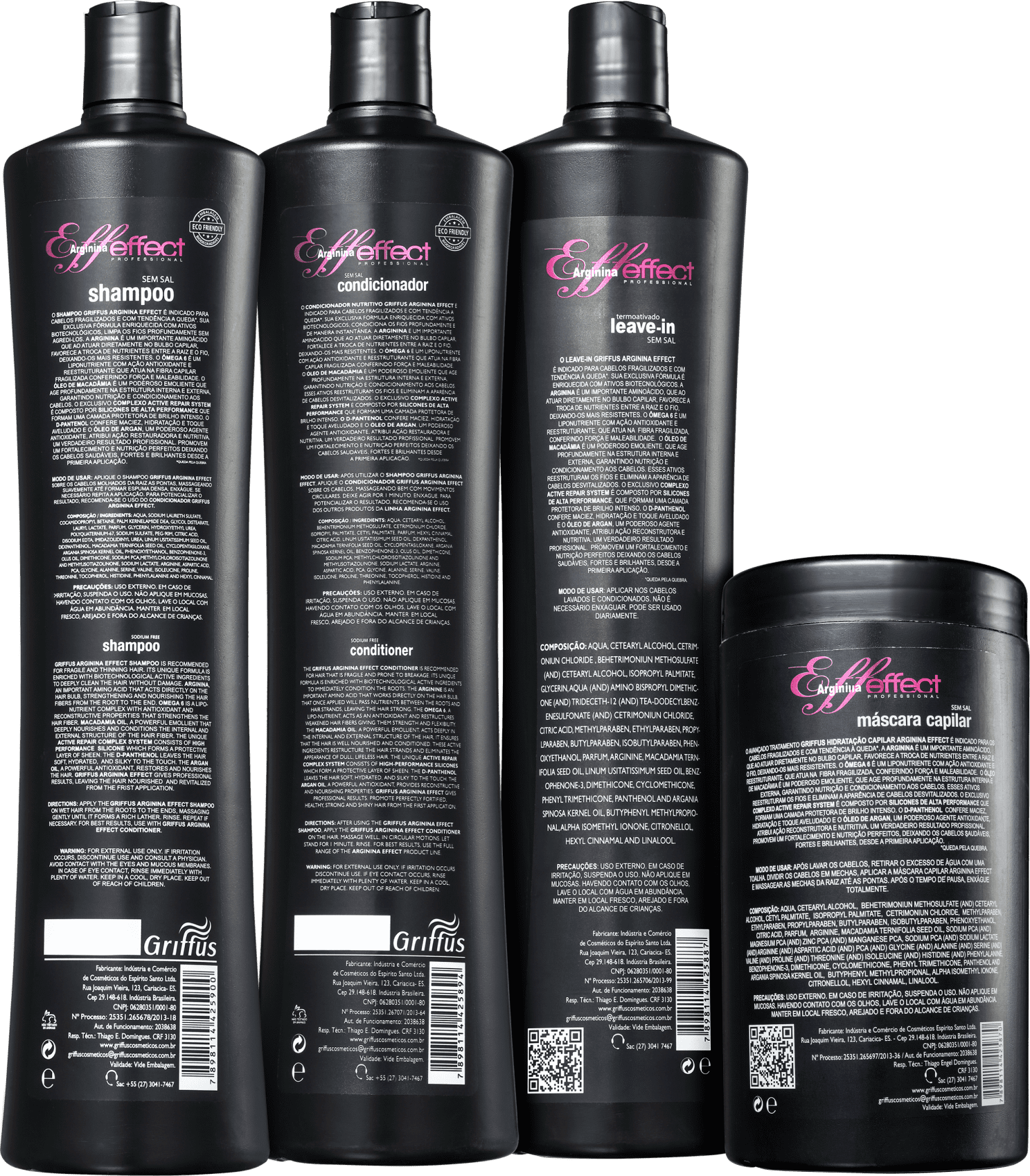 Kit Griffus Arginina Effect Complete (4 Produtos)