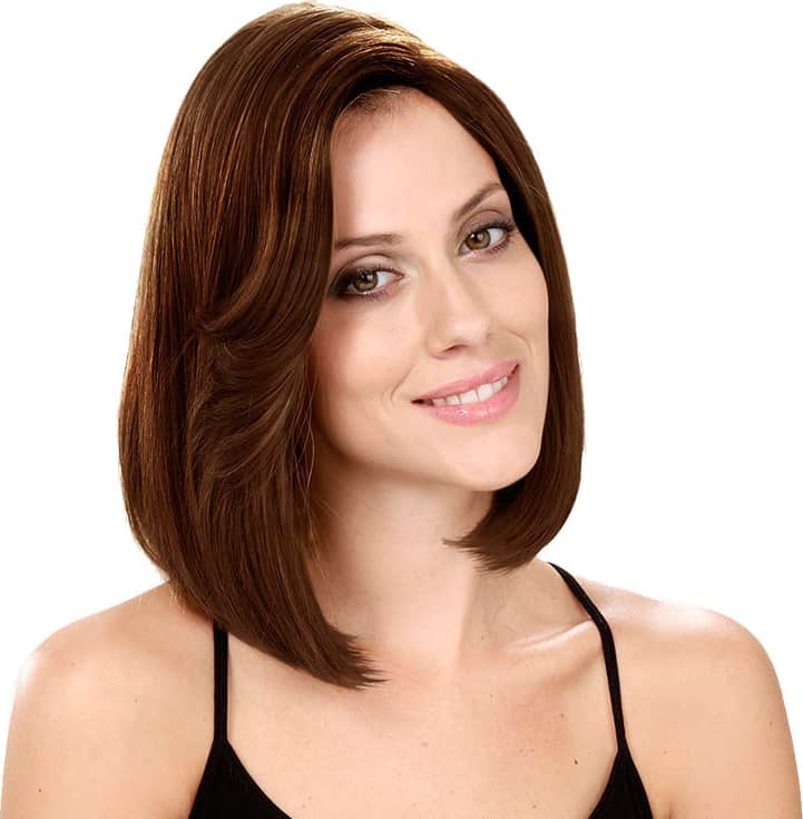 Crown Wigs Bianca Castanho Médio - Peruca 30cm
