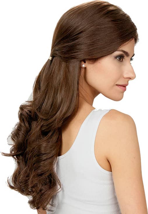 Crown Wigs Estela Castanho Médio/Claro/Louro Escuro - Peruca 56cm
