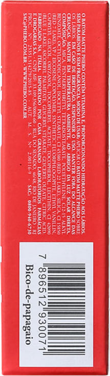 Phebo Matte Bico de Papagaio - Batom 3,3g