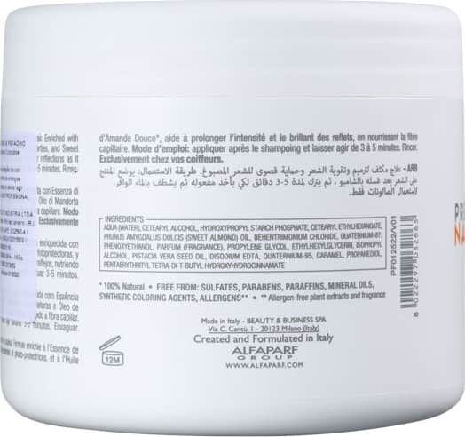 Alfaparf Precious Nature Almond & Pistachio - Máscara Capilar 500ml