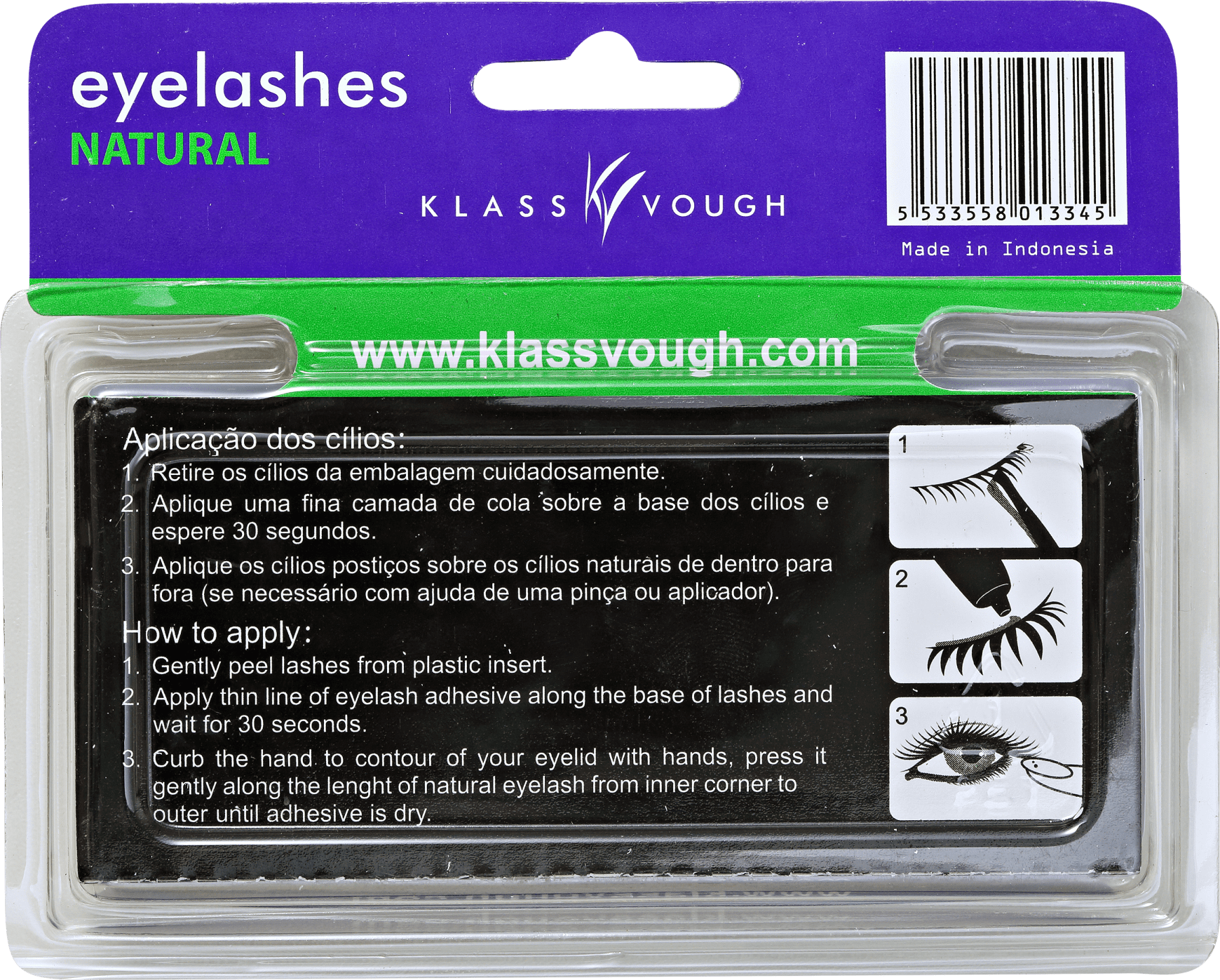 Klass Vough Natural BMR 334 - Cílios Postiços