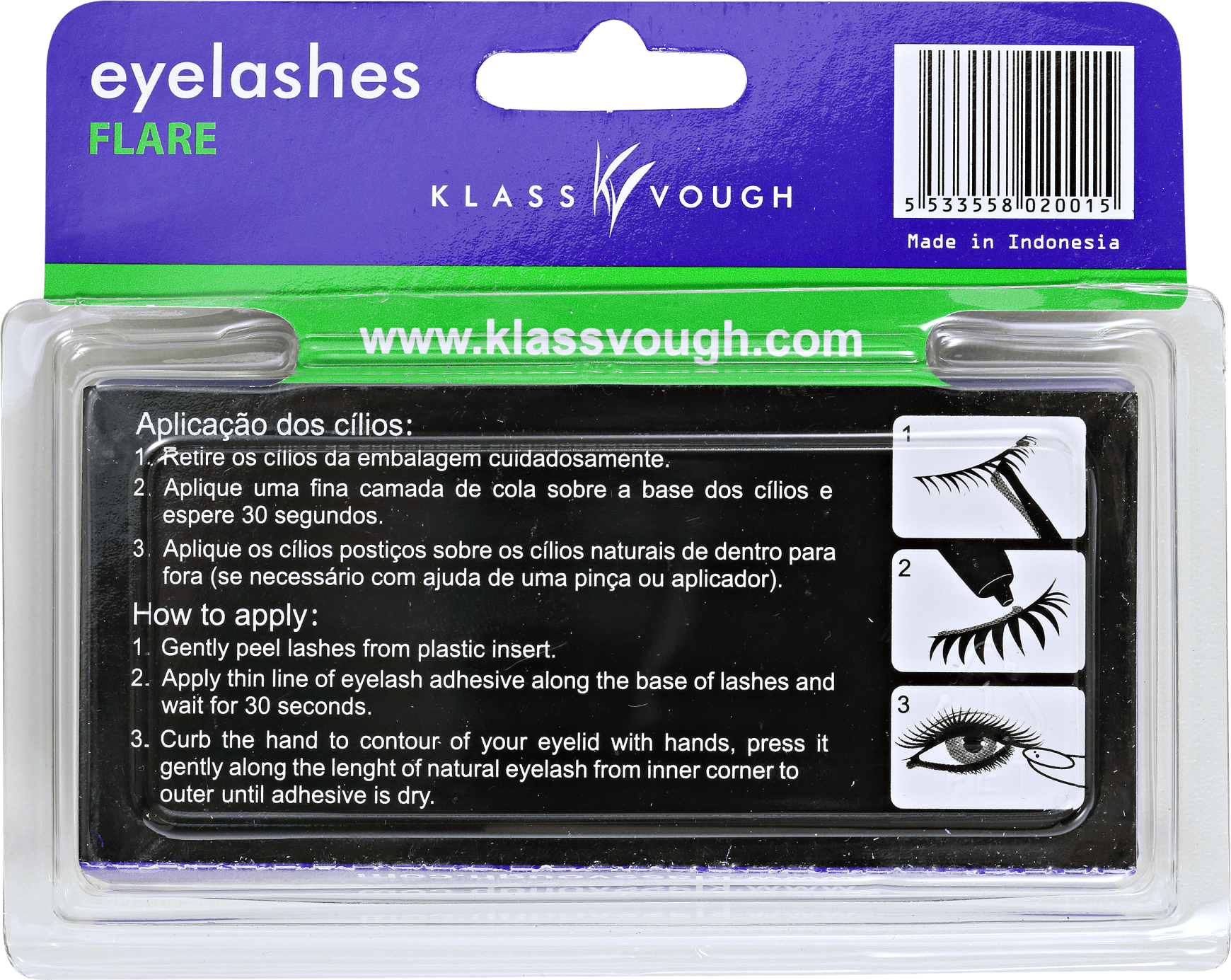 Klass Vough Flare 9mm Tufos - Cílios Postiços