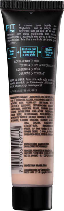Maybelline Fit Me! Toque Matte + Fresh 110 - Base Líquida 35ml