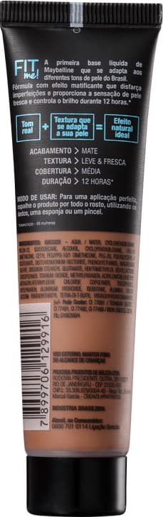 Maybelline Fit Me! Toque Matte + Fresh 310 - Base Líquida 35ml
