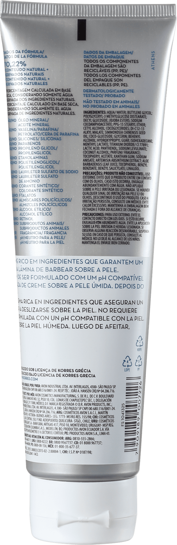 Korres Absinthe - Creme de Barbear 125ml