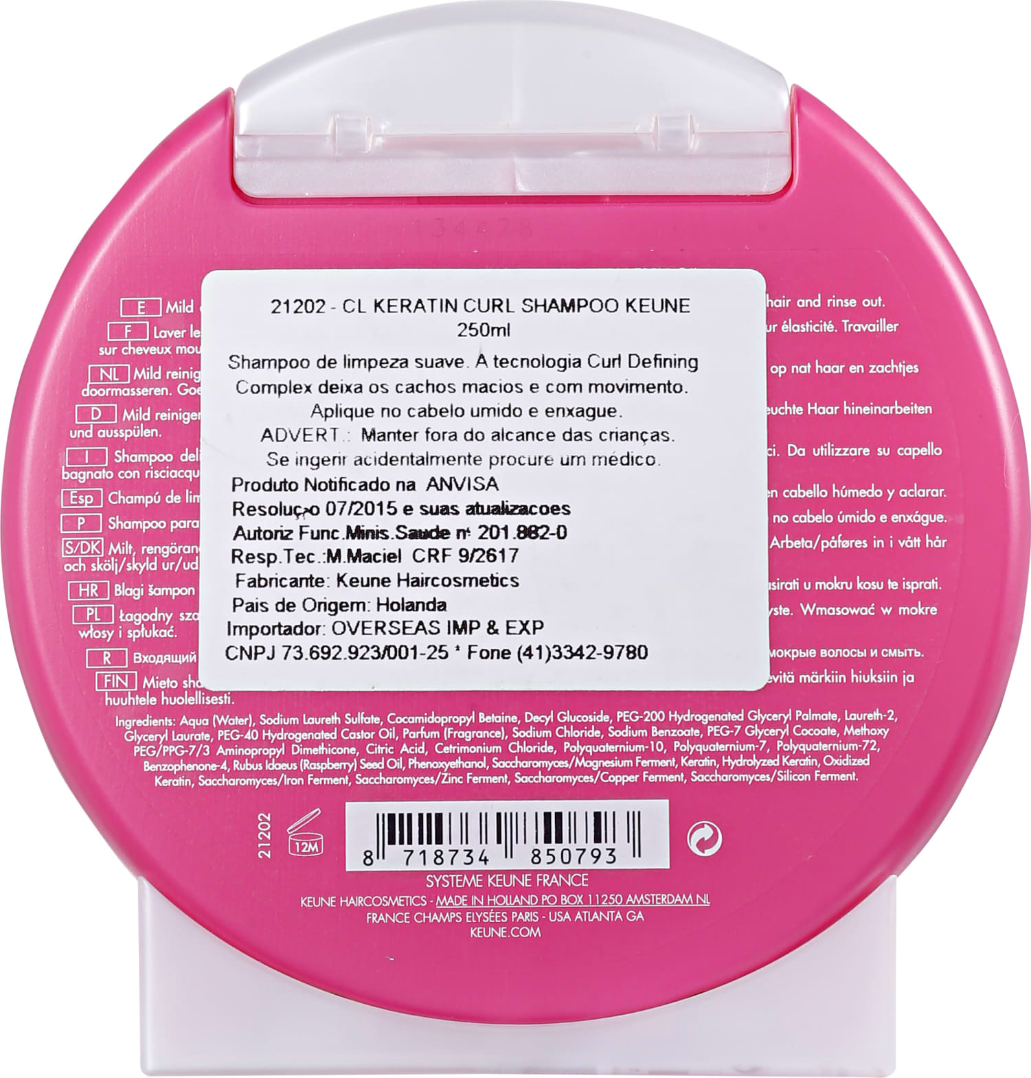 Keune Care Line Keratin Curl - Shampoo 250ml