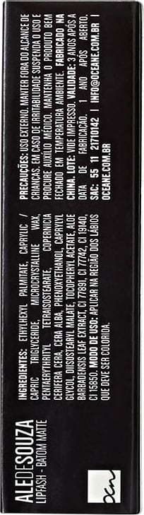 Océane Ale de Souza Lip Fash Fernanda - Batom Matte 3,2g